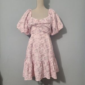 English Factory Floral‎ Pink Dress Size Medium